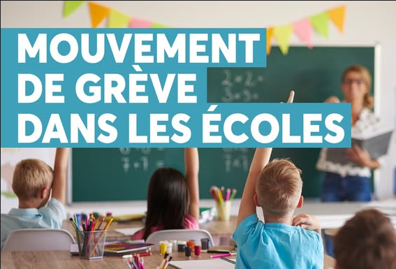 INFORMATION AUX PARENTS – MOUVEMENT DE GRÈVE